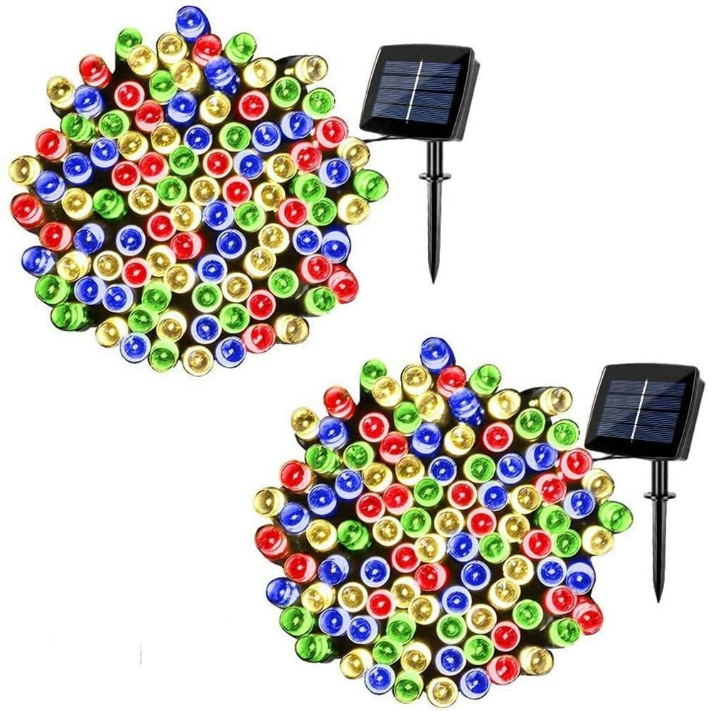 Solar Powered LED Fairy String Lights 2-Pack: $21.94