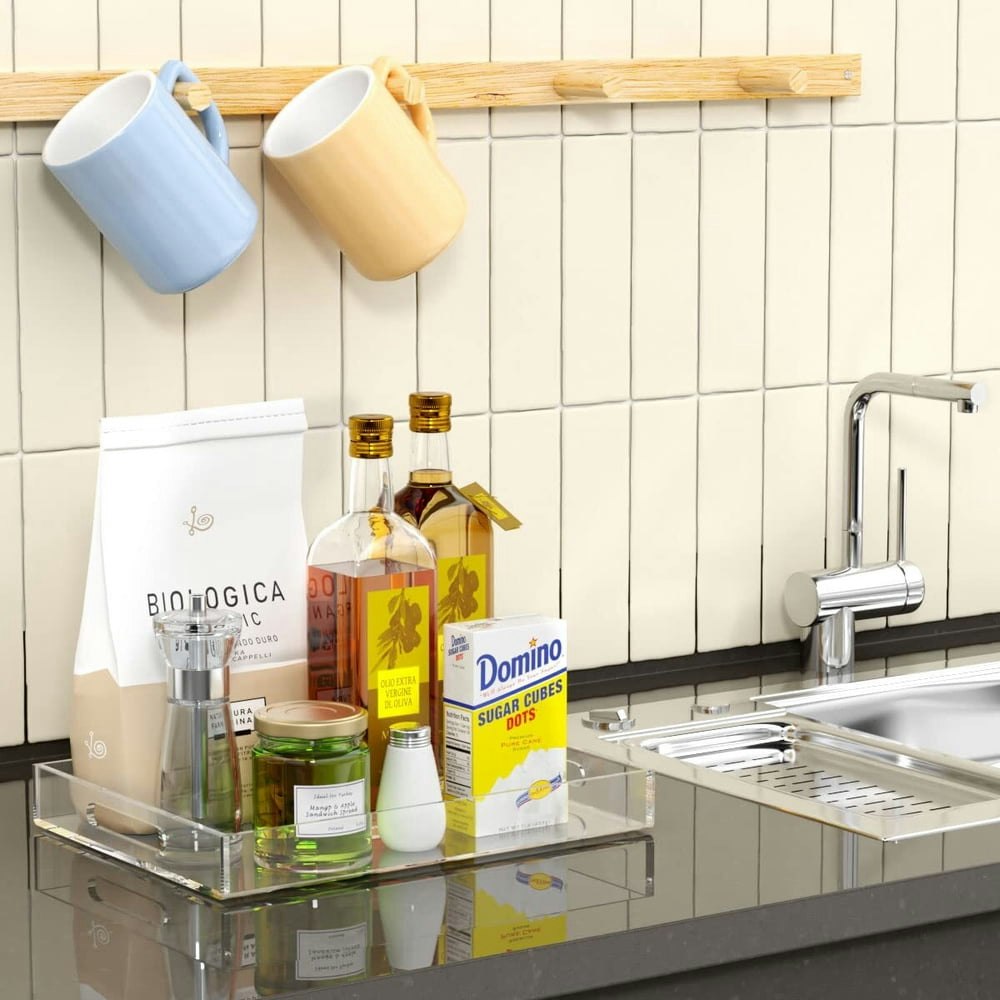 Niubee 16" x 12" Acrylic Serving Tray: $26.98 Niubee 16" x 12" Acrylic Serving Tray: $26.98