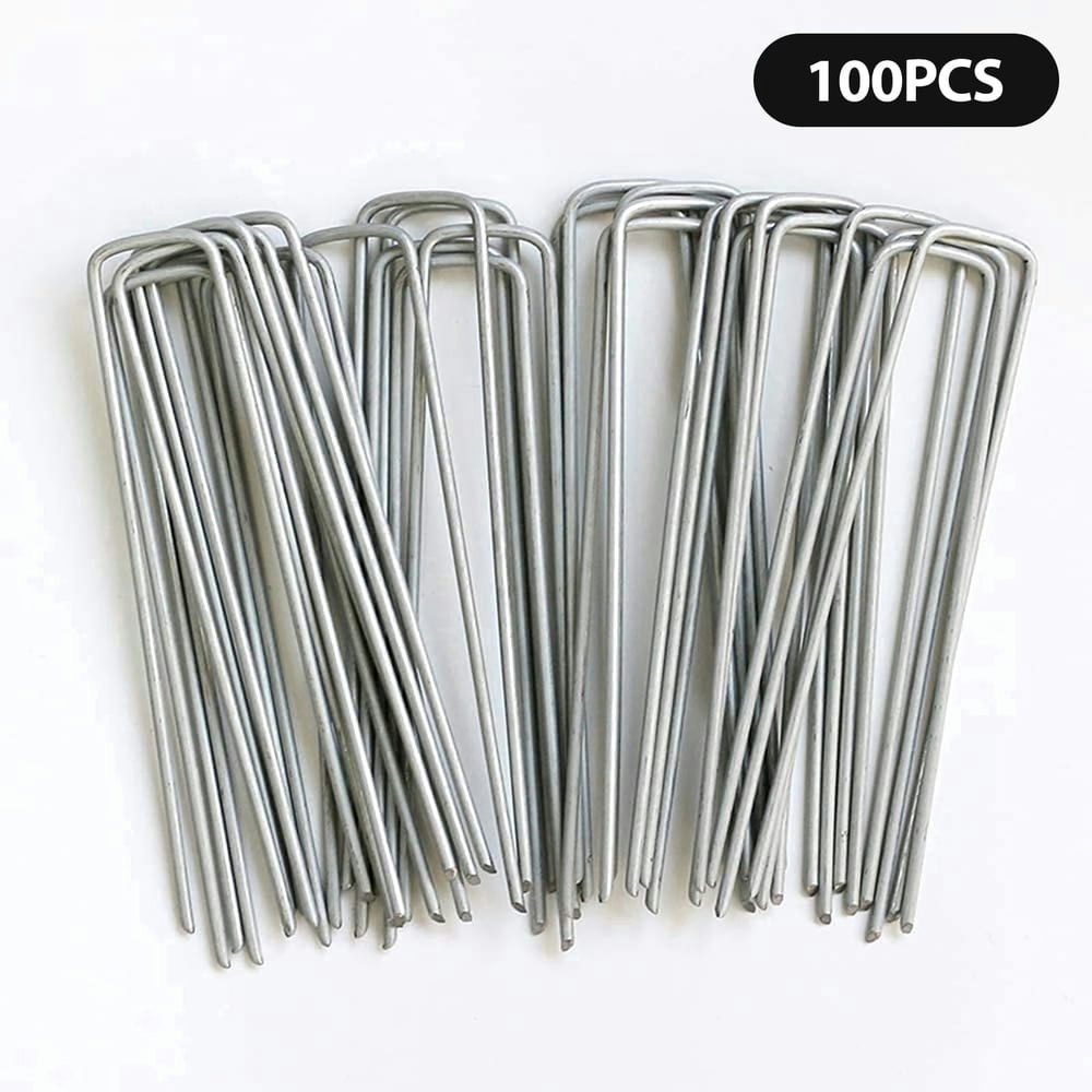 Tripumer 6-Inch U-Shaped Galvanized Landscape Stakes 100-Pack: $15.99 Tripumer 6-Inch U-Shaped Galvanized Landscape Stakes 100-Pack: $15.99
