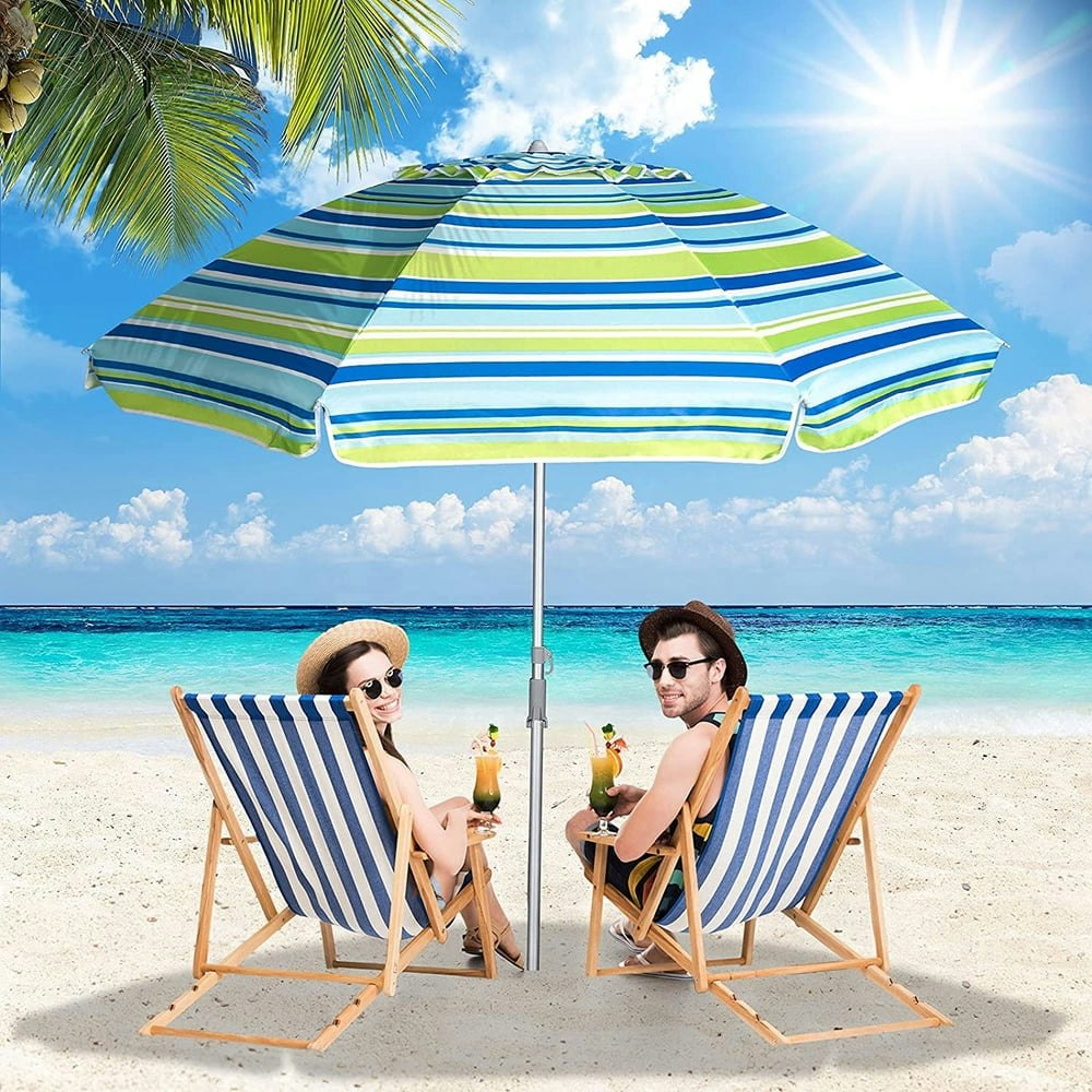 7-Foot Beach Umbrella with Tilt and Sand Anchor: $32.89 7-Foot Beach Umbrella with Tilt and Sand Anchor: $32.89