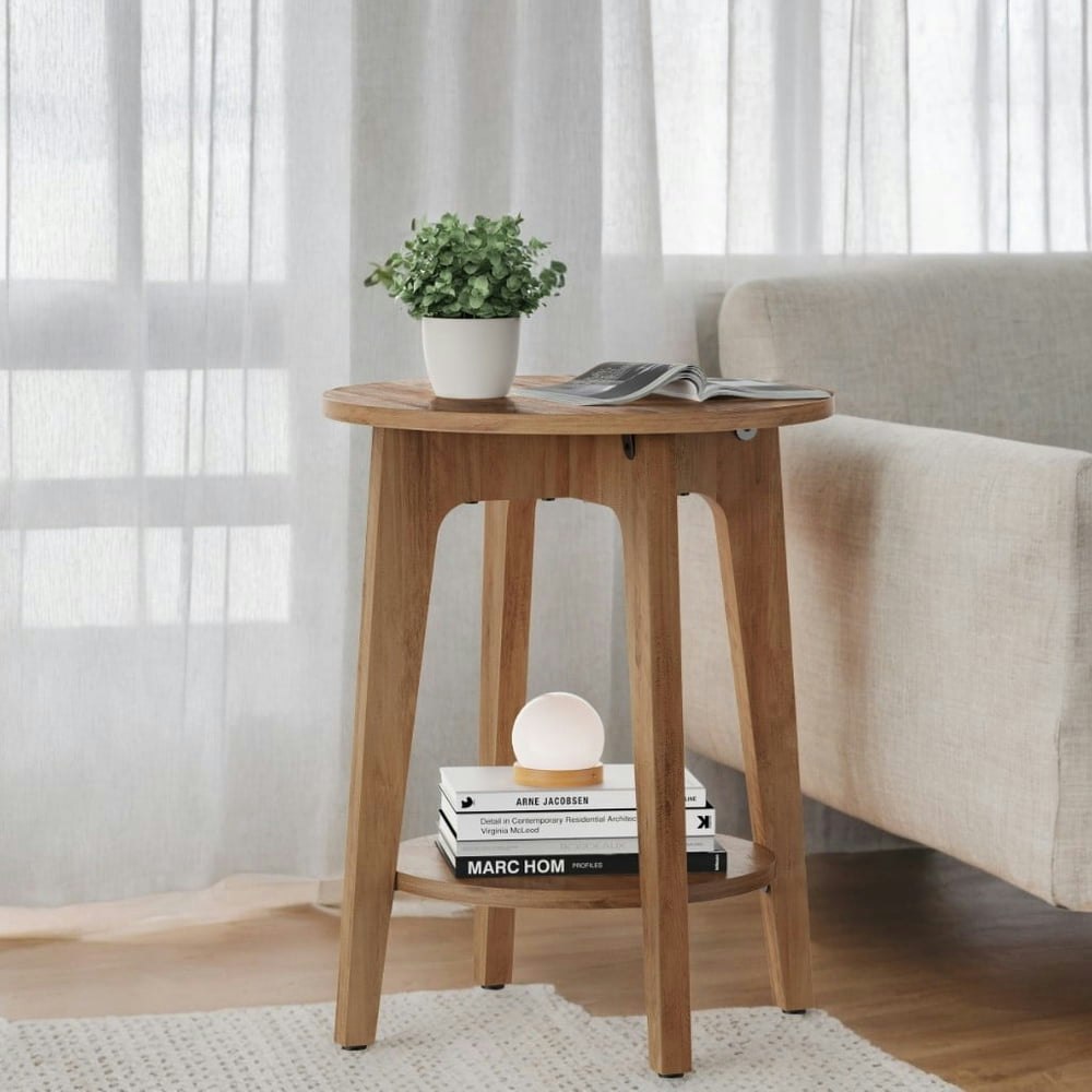Vasagle Maezo 2-Tier Round End Table: $39.99 Vasagle Maezo 2-Tier Round End Table: $39.99
