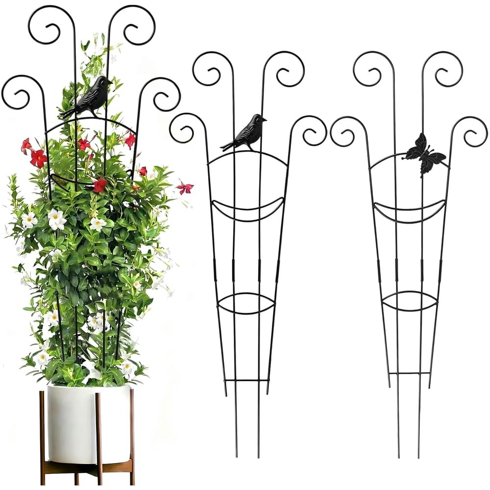 Koralakiri 31-Inch Metal Plant Trellis 2-Pack: $16.99 Koralakiri 31-Inch Metal Plant Trellis 2-Pack: $16.99