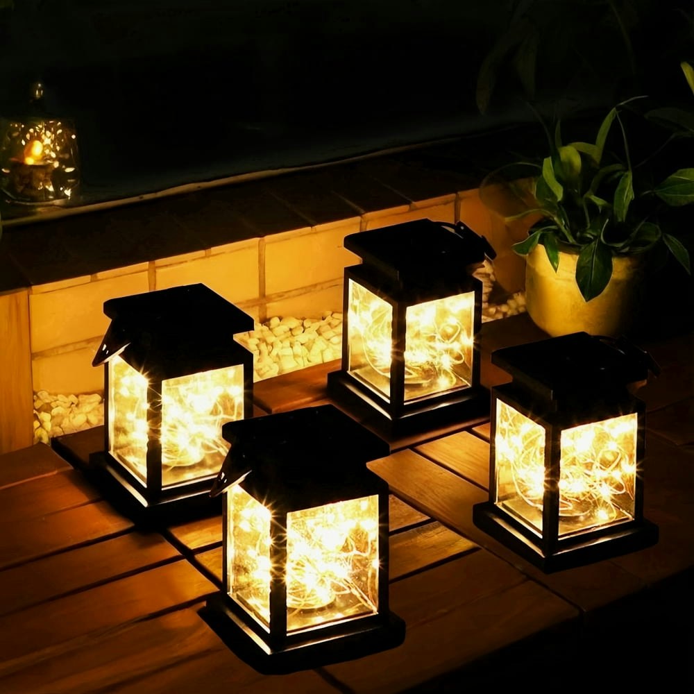 Mehoom 40-LED Solar Hanging Lantern 4-Pack: $23.99 Mehoom 40-LED Solar Hanging Lantern 4-Pack: $23.99