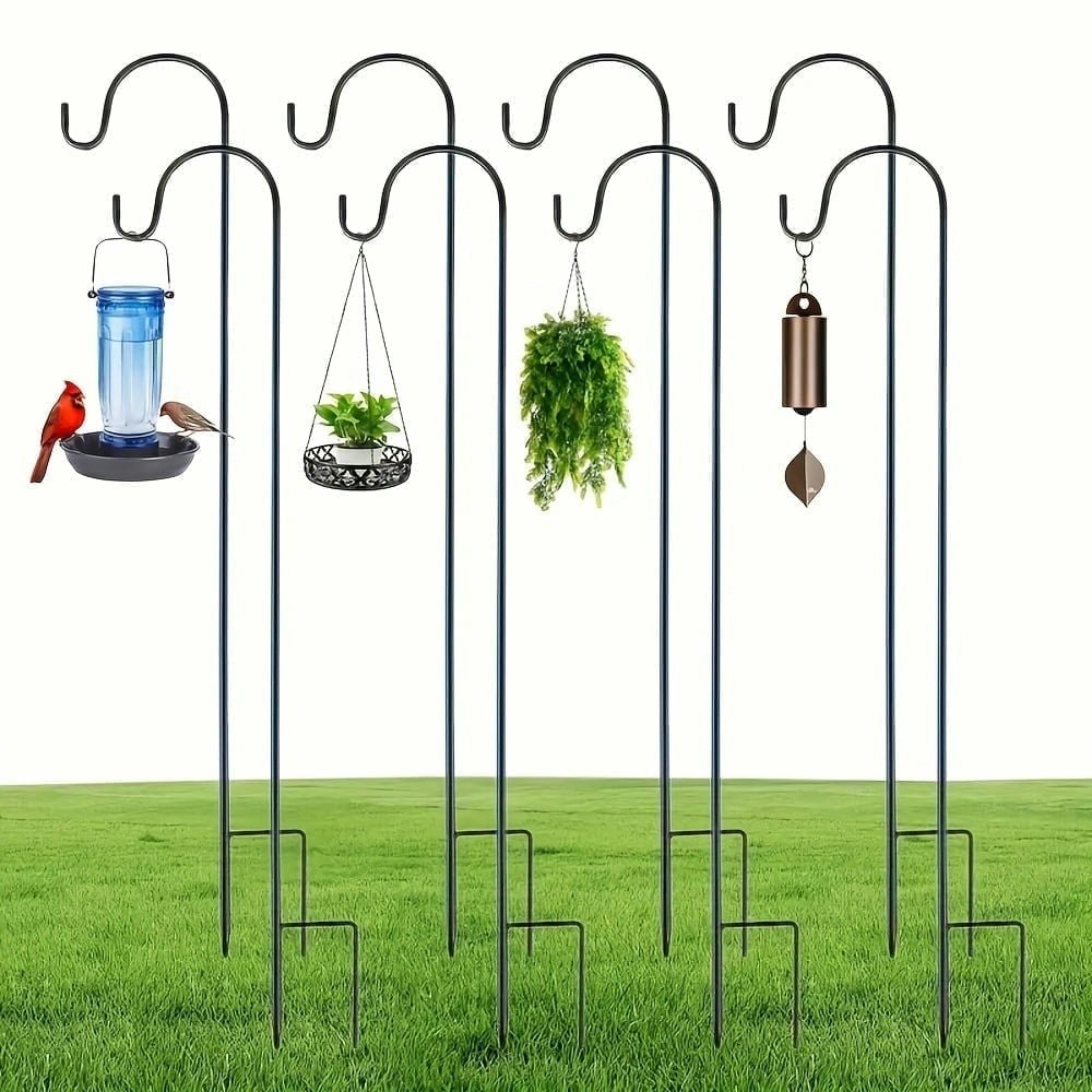 Paddsun 30-Inch Shepherd Hook Plant Hanger 8-Pack: $24.99