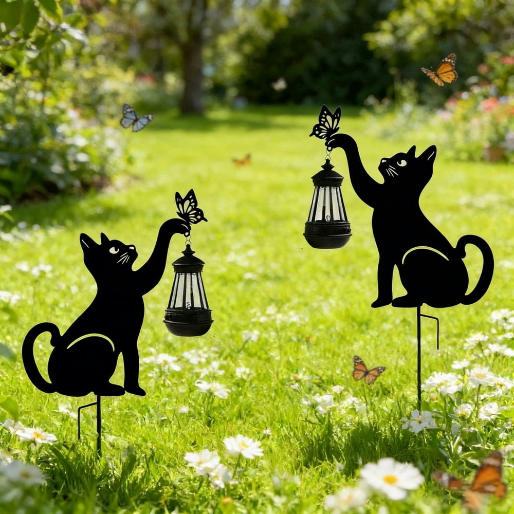 Solar Cat Garden Light 2-Pack: $23.19