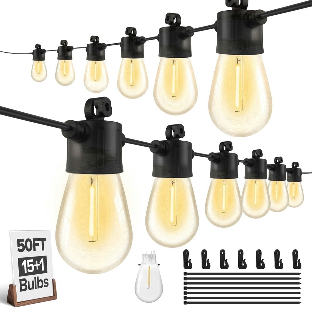 Ume 50-Foot Outdoor S14 LED String Lights: $21.99