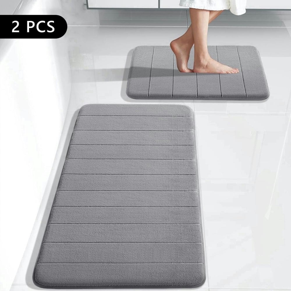 Tripumer Memory Foam Bathroom Rug 2-Piece Set: $16.99 Tripumer Memory Foam Bathroom Rug 2-Piece Set: $16.99