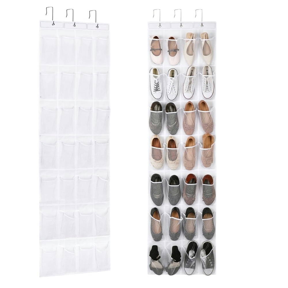 Luiisis 28-Pocket Over-the-Door Shoe Organizer: $10 Luiisis 28-Pocket Over-the-Door Shoe Organizer: $10