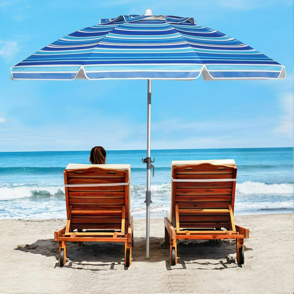7-Foot Beach Umbrella with Sand Anchor: $34.19 7-Foot Beach Umbrella with Sand Anchor: $34.19