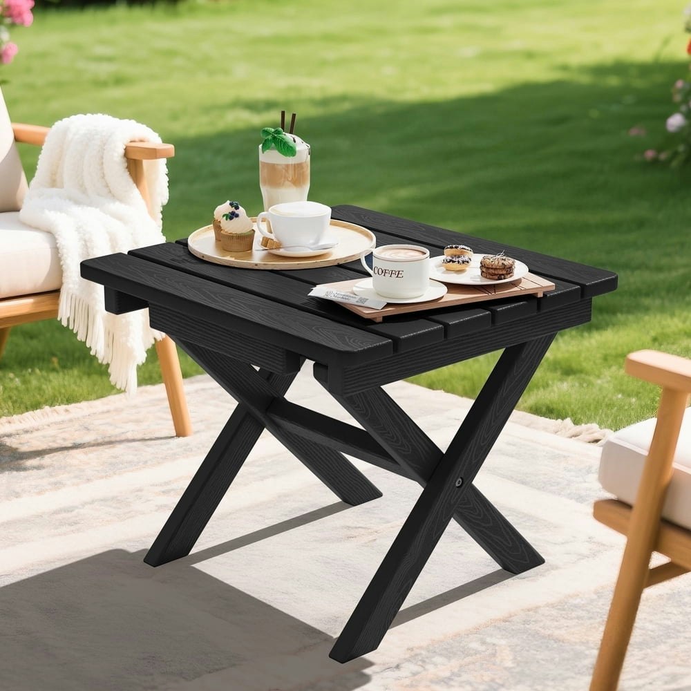 Serwall Outdoor Small Folding Adirondack Side Table: $50.99 Serwall Outdoor Small Folding Adirondack Side Table: $50.99