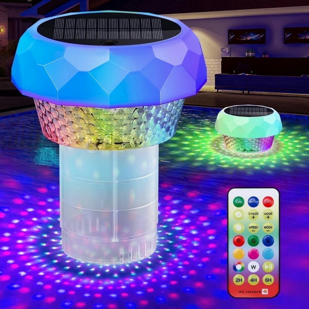 Warmtuyo Floating Solar Chlorine Dispenser and RGB Pool Light: $23.98 Warmtuyo Floating Solar Chlorine Dispenser and RGB Pool Light: $23.98