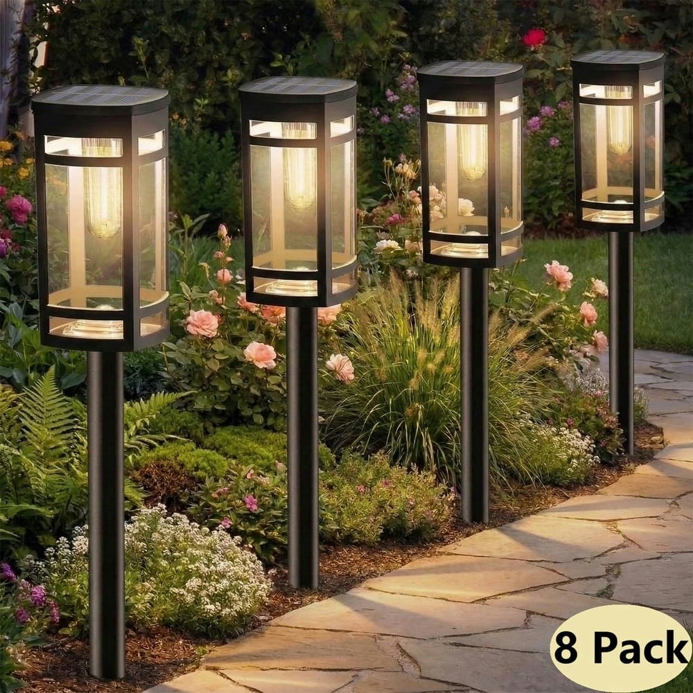 Solar Outdoor Pathway Lights 8-Pack: $35.99 Solar Outdoor Pathway Lights 8-Pack: $35.99