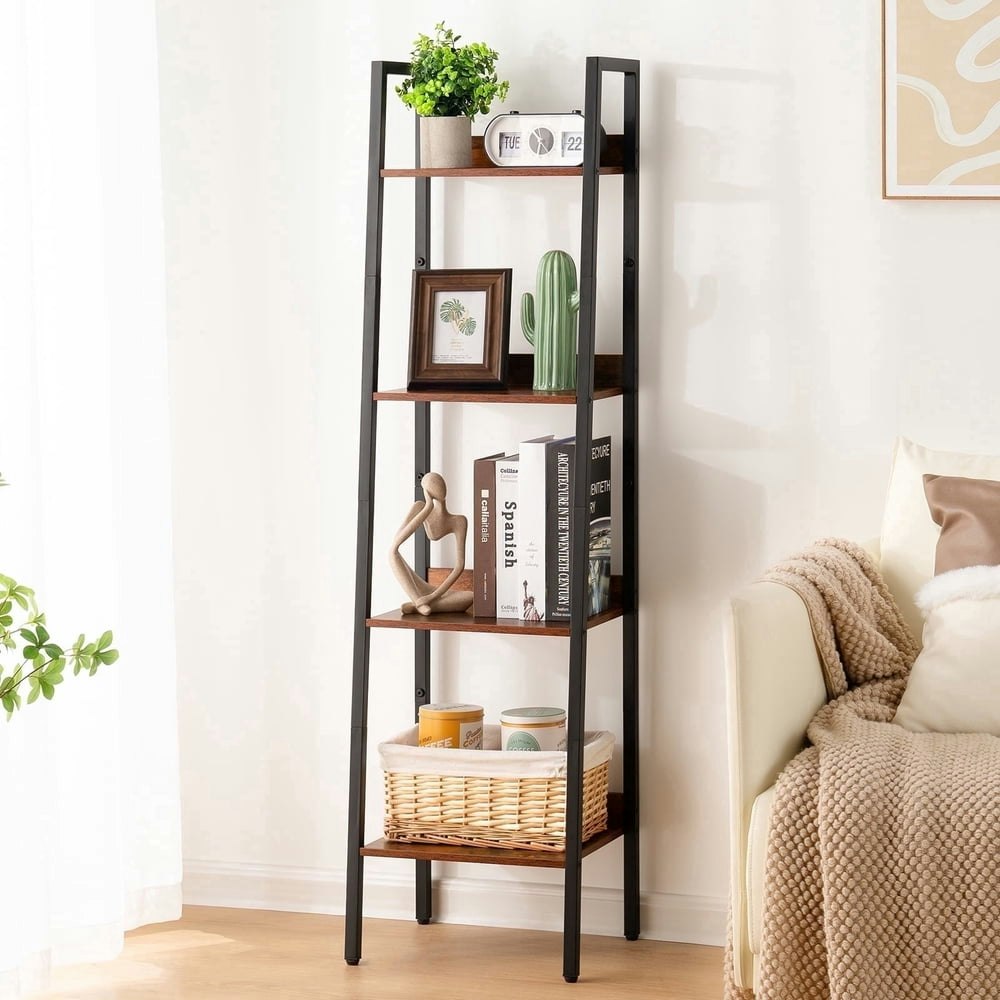 4-Tier Ladder Bookshelf: $36.99 4-Tier Ladder Bookshelf: $36.99