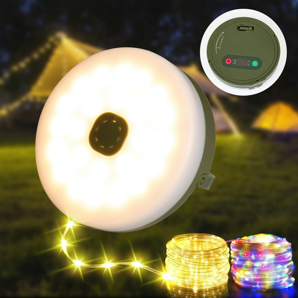 Daybetter 32.8-Foot Rechargeable LED Camping String Lights: $16.99 Daybetter 32.8-Foot Rechargeable LED Camping String Lights: $16.99