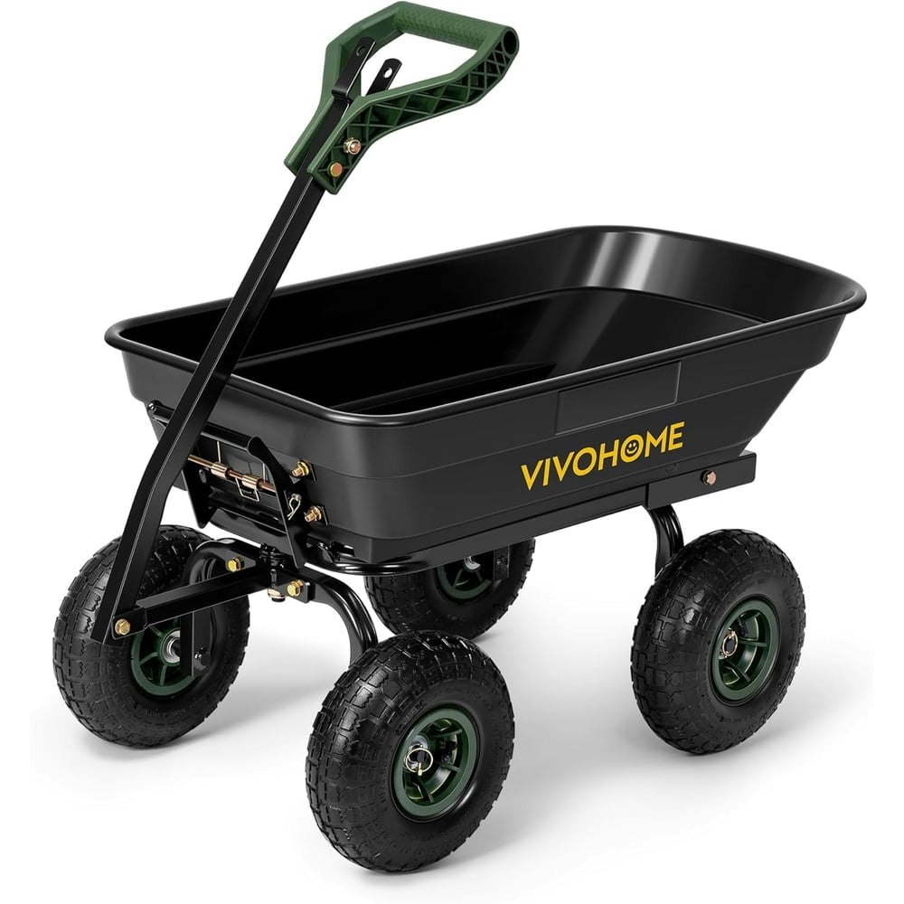 Specstar 4-Cubic-Foot 660lb Poly Garden Dump Cart: $99.99 Specstar 4-Cubic-Foot 660lb Poly Garden Dump Cart: $99.99