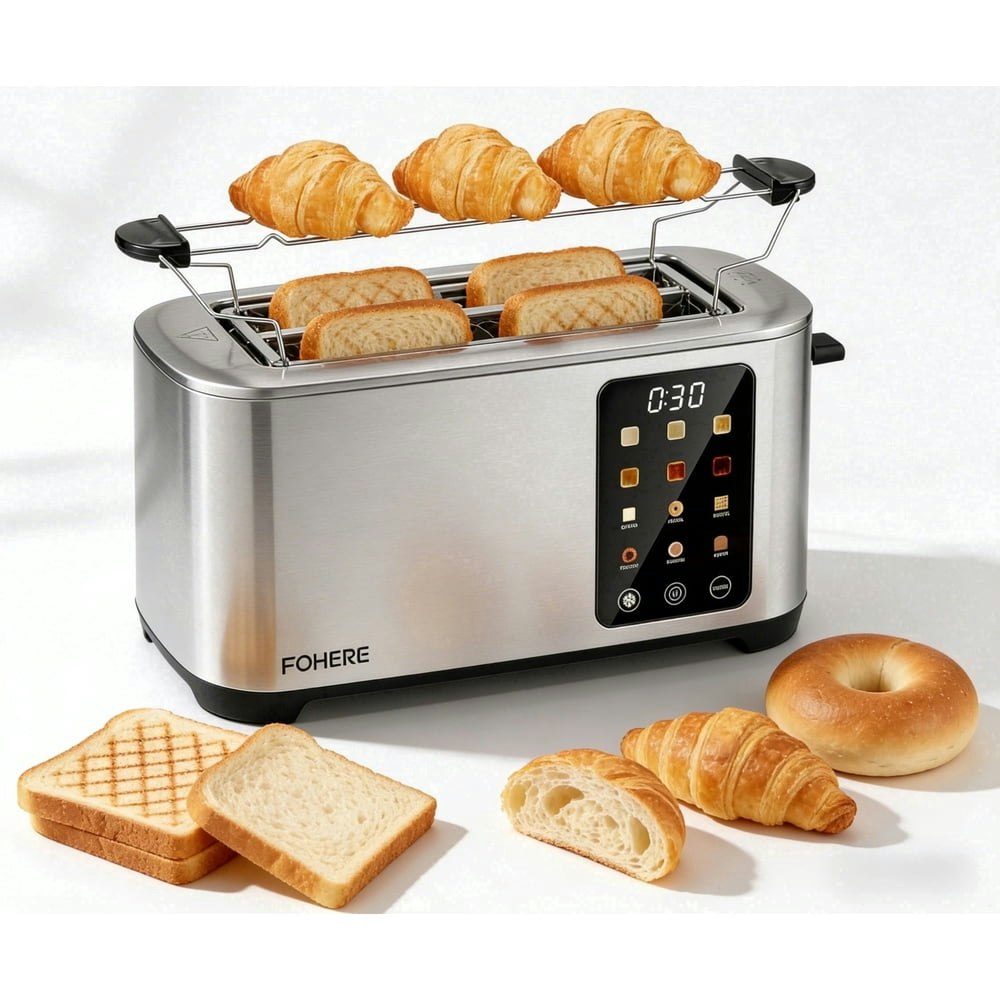 Fohere 4-Slice Touchscreen Toaster: $69.99 Fohere 4-Slice Touchscreen Toaster: $69.99