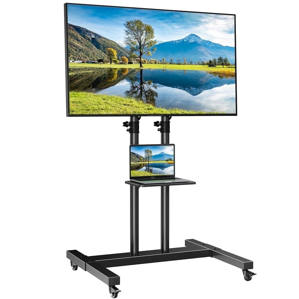 Mobile TV Cart with Metal Shelf for 32-82 Inch TVs: $89.99 Mobile TV Cart with Metal Shelf for 32-82 Inch TVs: $89.99