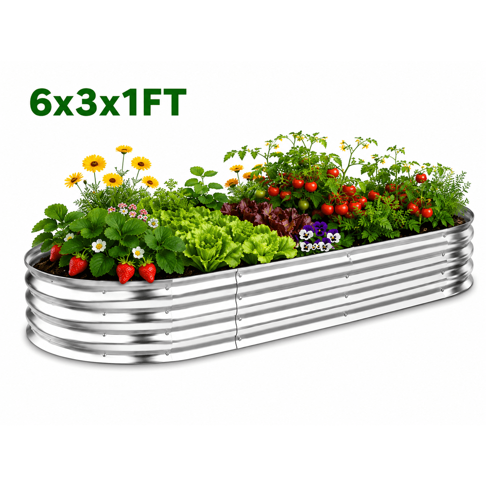 CityOut 6x3x1-Foot Raised Garden Bed: $39.99 CityOut 6x3x1-Foot Raised Garden Bed: $39.99