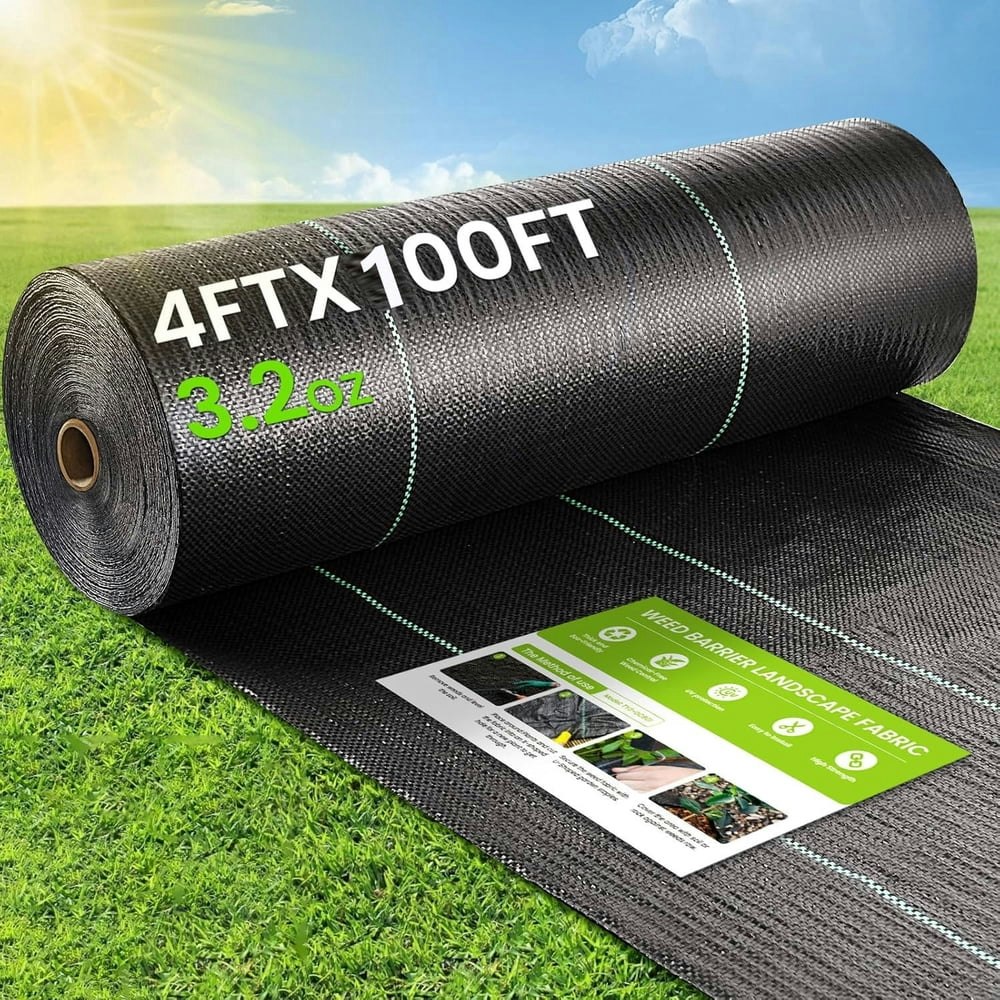 4x100-Foot Heavy Duty Weed Barrier Fabric: $25.99 4x100-Foot Heavy Duty Weed Barrier Fabric: $25.99