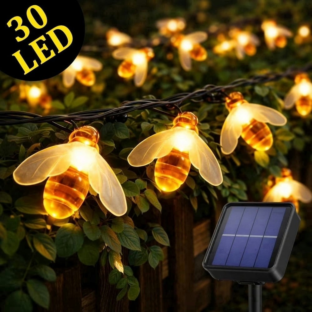 Solar Honey Bee LED Fairy String Lights 16-Foot: $13.49 Solar Honey Bee LED Fairy String Lights 16-Foot: $13.49