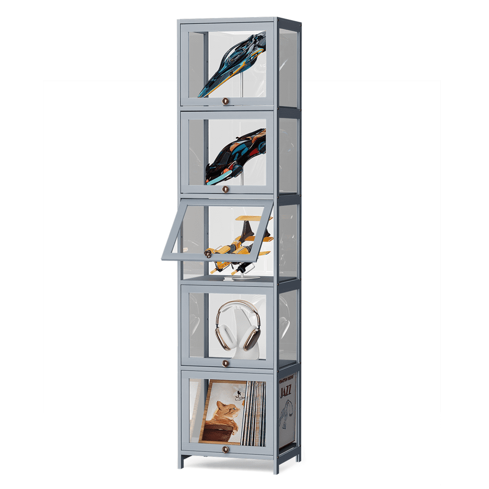 Magshion 68-Inch 5-Tier Transparent Display Cabinet: $89.99 Magshion 68-Inch 5-Tier Transparent Display Cabinet: $89.99