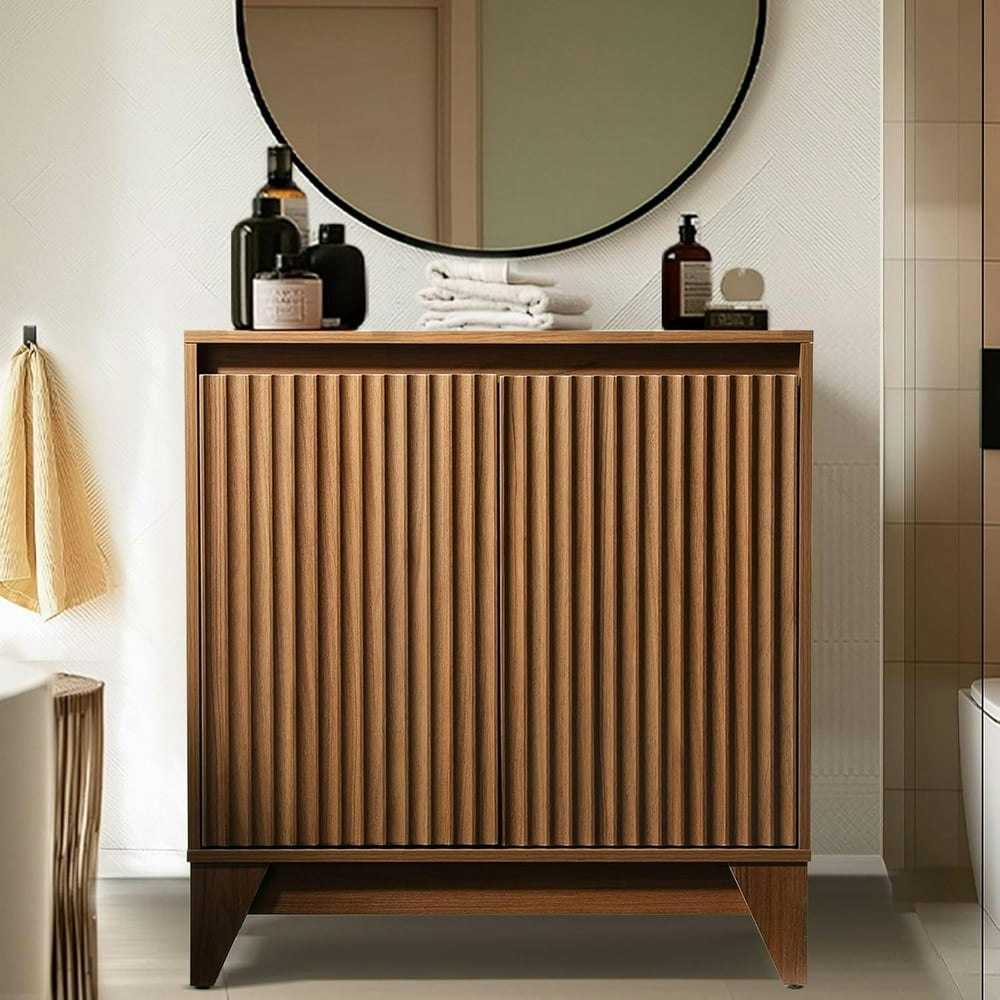 Upgo 31-inch Modern Farmhouse Sideboard Buffet Cabinet: $133.99 Upgo 31-inch Modern Farmhouse Sideboard Buffet Cabinet: $133.99