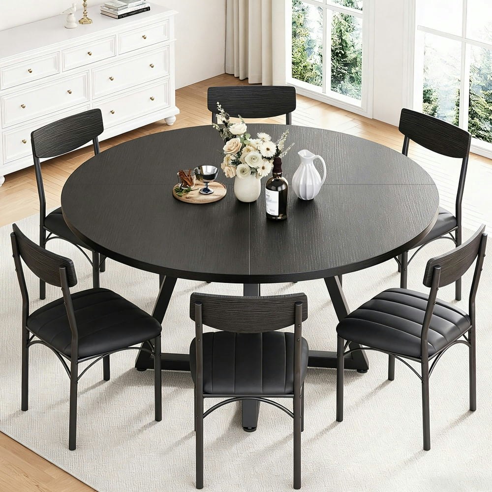 Hijob 51-Inch Round Dining Table: $84.99 Hijob 51-Inch Round Dining Table: $84.99
