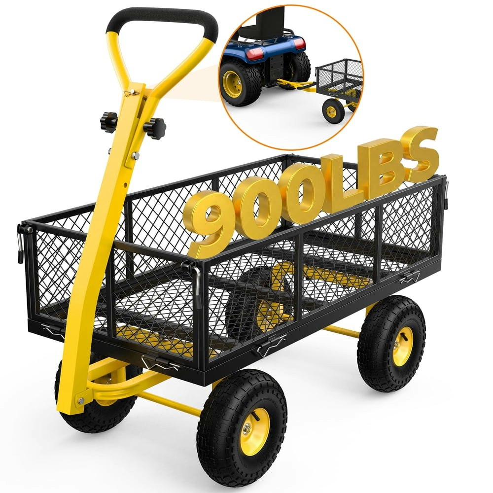 Firstness 900-Pound Capacity Garden Wagon: $117.99 Firstness 900-Pound Capacity Garden Wagon: $117.99