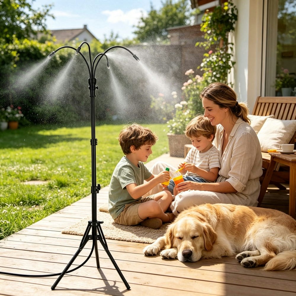 LCGOD 5.3-Foot Outdoor Standing Misting Sprayer: $32.99 LCGOD 5.3-Foot Outdoor Standing Misting Sprayer: $32.99