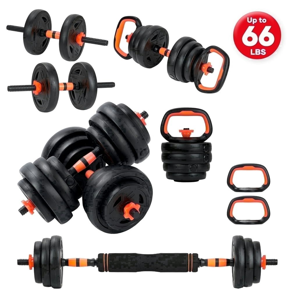 Naipo 66-Pound 5-in-1 Adjustable Dumbbell Set: $71.99 Naipo 66-Pound 5-in-1 Adjustable Dumbbell Set: $71.99