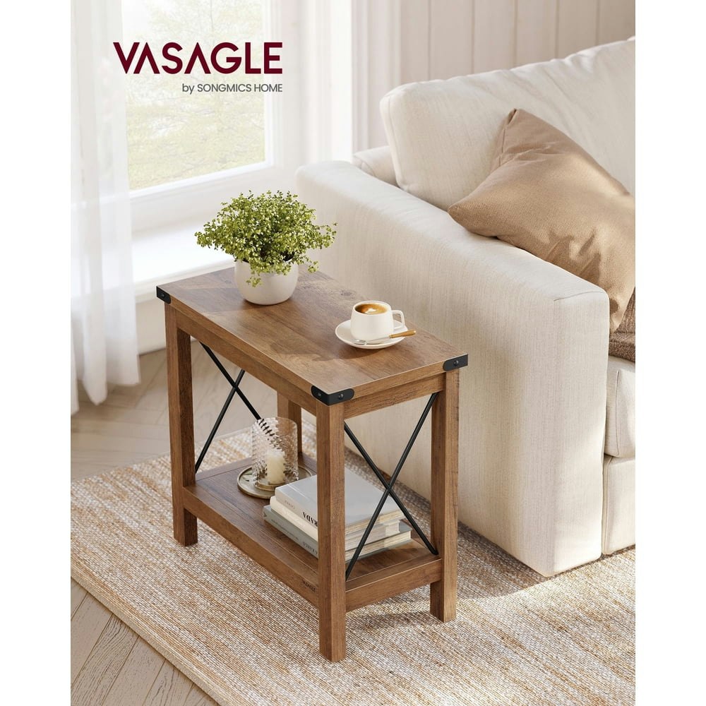 2-Tier Wooden End Table: $59.99 2-Tier Wooden End Table: $59.99