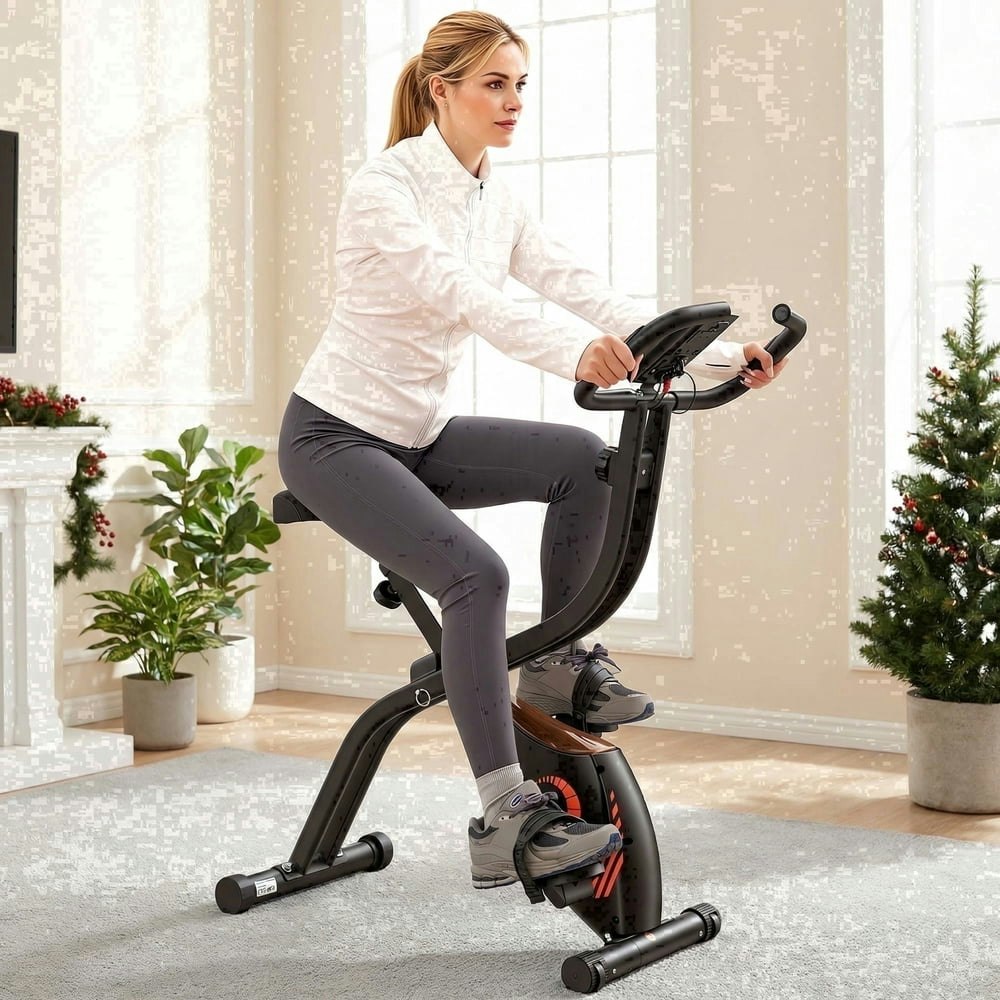 Naipo Folding Magnetic Resistance Stationary Exercise Bike: $129.99 Naipo Folding Magnetic Resistance Stationary Exercise Bike: $129.99