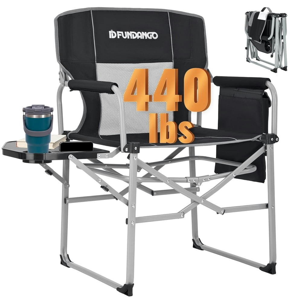 Fundango 440-Pound Heavy Duty Director Chair with Side Table: $65.99 Fundango 440-Pound Heavy Duty Director Chair with Side Table: $65.99