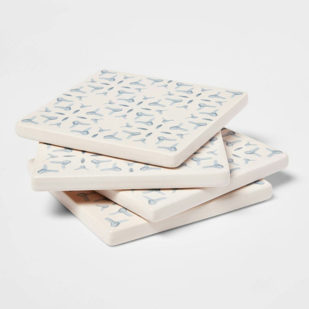 Threshold 4-Inch Stoneware Stamp Coasters 4-Pack: $12 Threshold 4-Inch Stoneware Stamp Coasters 4-Pack: $12