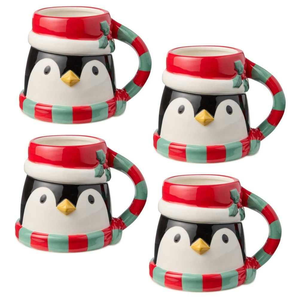 Certified International Christmas Whimsy Penguin 3D Mug 4-Pack: $59.99 Certified International Christmas Whimsy Penguin 3D Mug 4-Pack: $59.99