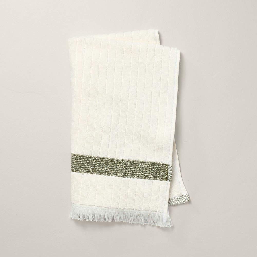 Hearth & Hand with Magnolia Textured Stripe Terry Hand Towel: $12.99
