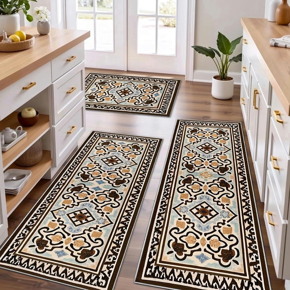 Techvida 3-Piece Kitchen Rug Set: $26.99