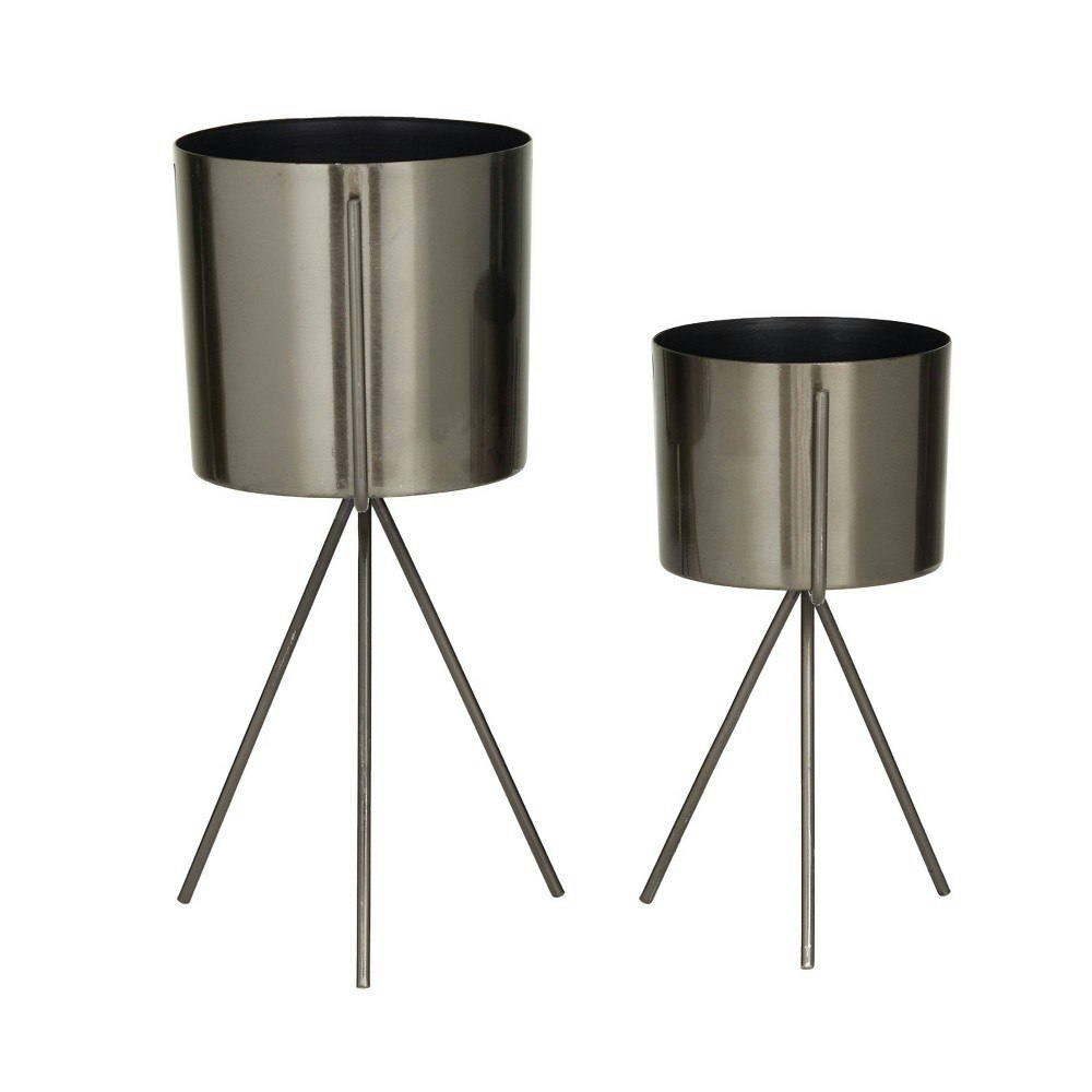 Olivia & May 11.75-Inch Metal Planter Pots 2-Pack: $307.99 Olivia & May 11.75-Inch Metal Planter Pots 2-Pack: $307.99