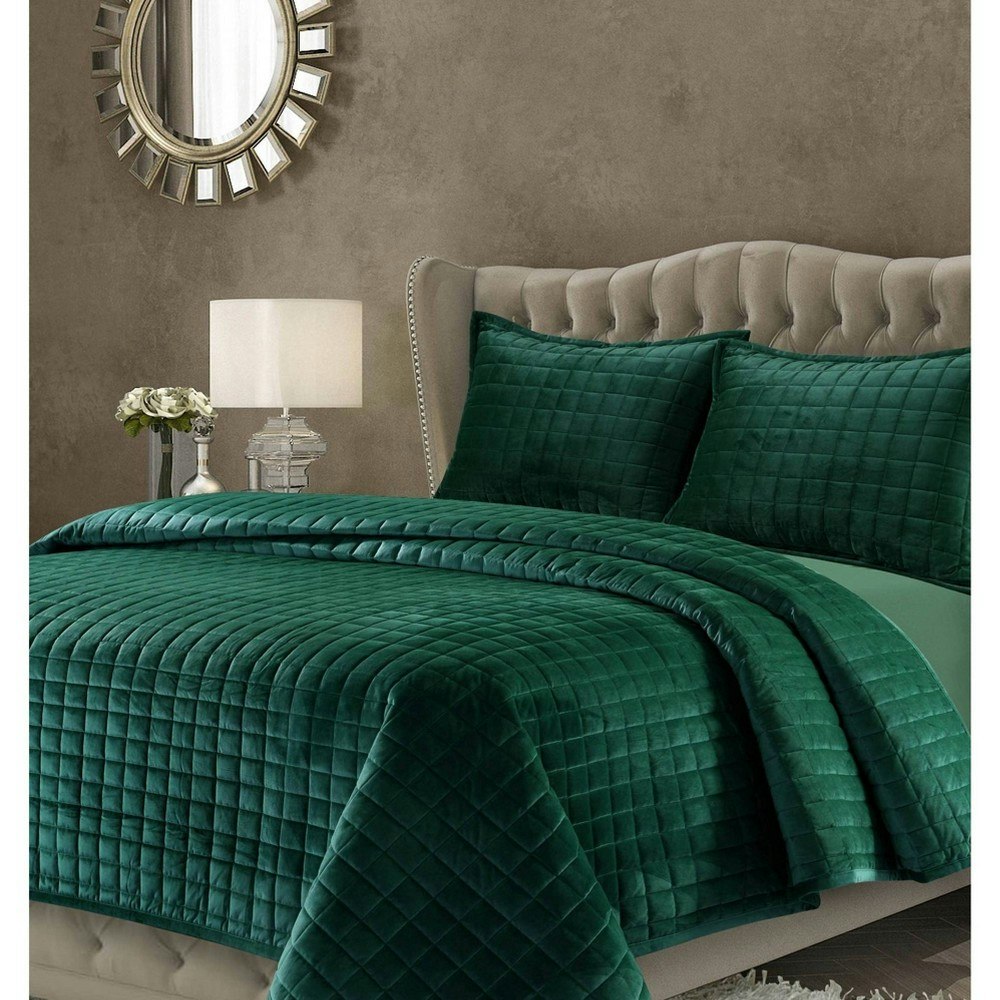 Tribeca Living Florence Queen 3-Piece Velvet Quilt Set: $84.99 Tribeca Living Florence Queen 3-Piece Velvet Quilt Set: $84.99