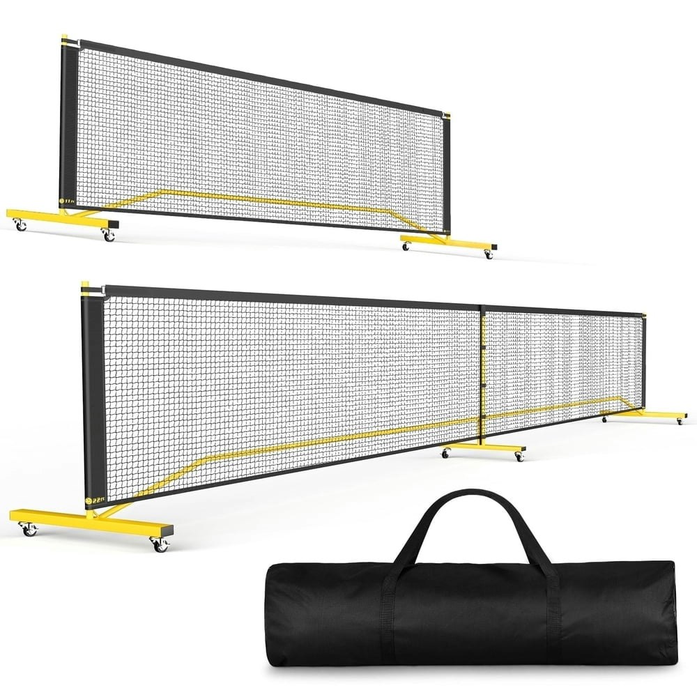 Gikpal Portable Pickleball Net with Wheels 22-Foot: $64.99 Gikpal Portable Pickleball Net with Wheels 22-Foot: $64.99