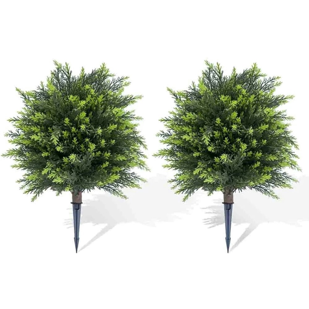 Yuss 21-inch Artificial Cypress Topiary 2-Pack: $61.48 Yuss 21-inch Artificial Cypress Topiary 2-Pack: $61.48