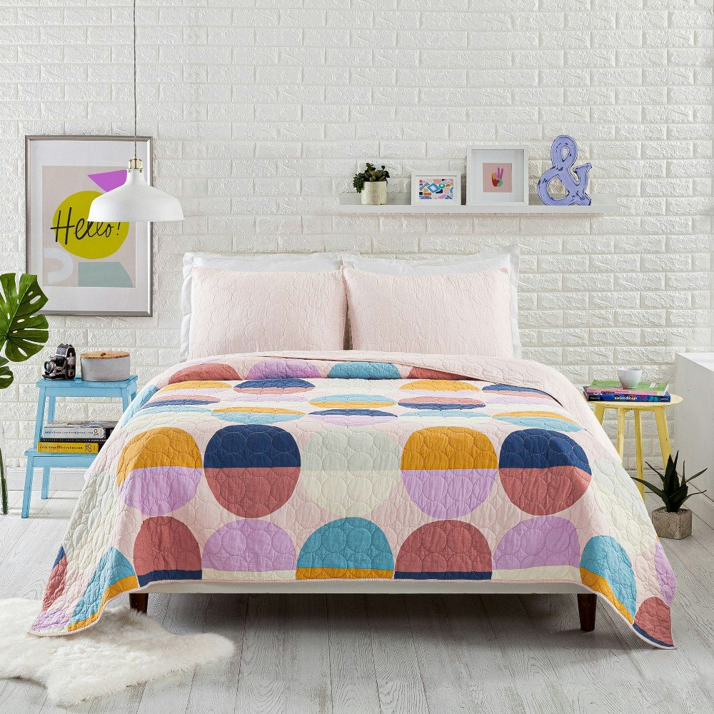 Twin Circles Quilt Set 2-Piece: $79.99 Twin Circles Quilt Set 2-Piece: $79.99