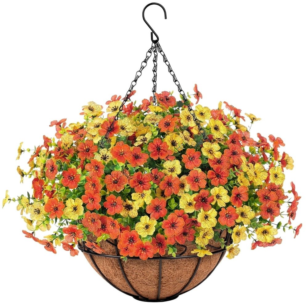 Scidweet Artificial Fall Hanging Flowers 12-Pack: $25.99 Scidweet Artificial Fall Hanging Flowers 12-Pack: $25.99