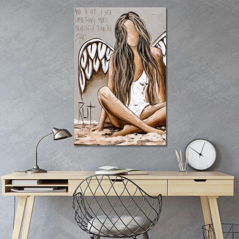 iCanvas And In Her I See by Ruth's Angels 26x18-Inch Canvas Print Wall Art: $58.99 iCanvas And In Her I See by Ruth's Angels 26x18-Inch Canvas Print Wall Art: $58.99