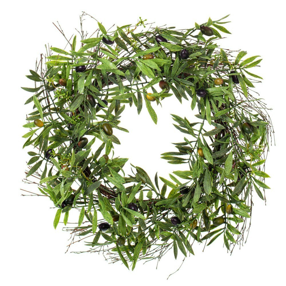 Vickerman 24-Inch Artificial Olive Leaf Wreath: $50.99 Vickerman 24-Inch Artificial Olive Leaf Wreath: $50.99
