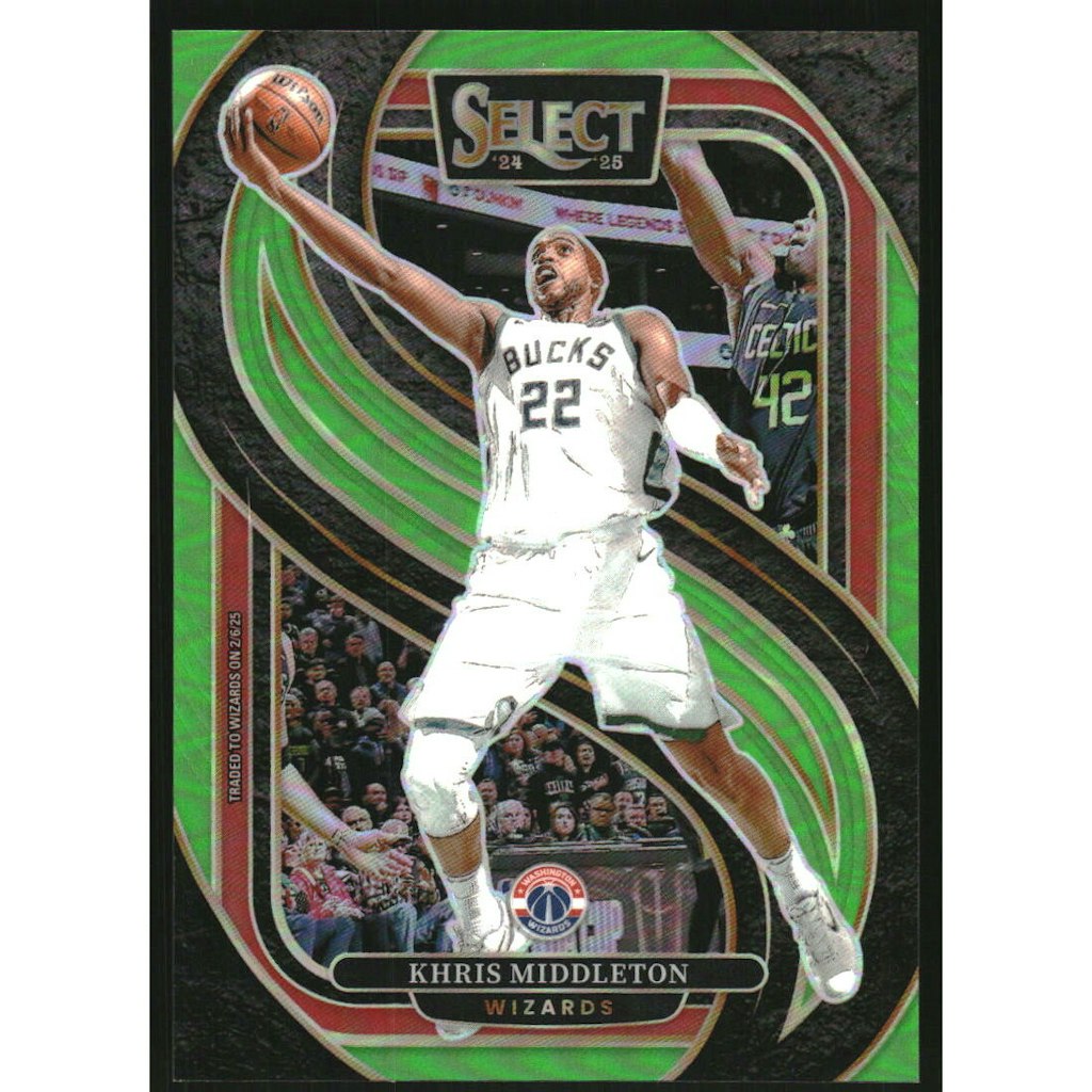 2024-25 Select Neon Green Prizm Khris Middleton Card #161: $10 2024-25 Select Neon Green Prizm Khris Middleton Card #161: $10