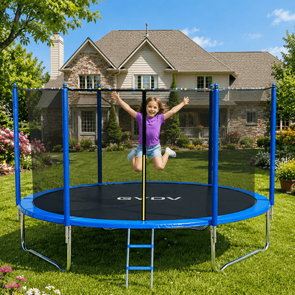 GVDV 8-Foot Outdoor Recreational Trampoline with Enclosure: $139.38 GVDV 8-Foot Outdoor Recreational Trampoline with Enclosure: $139.38