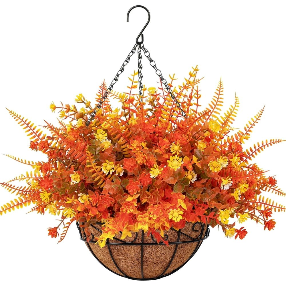 Scidweet Artificial Fall Hanging Flowers 12-Piece Set: $25.99 Scidweet Artificial Fall Hanging Flowers 12-Piece Set: $25.99