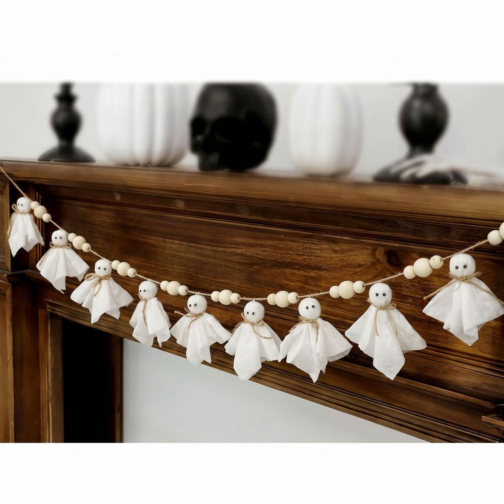 Tetou 4-Foot Halloween Ghost Garland: $13.99 Tetou 4-Foot Halloween Ghost Garland: $13.99
