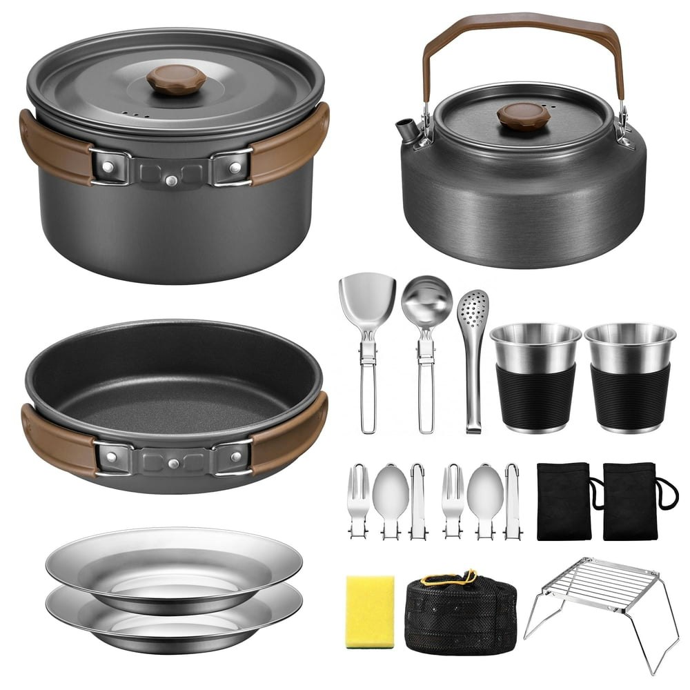 Walchoice 25-Piece Camping Cookware Mess Kit: $28.99